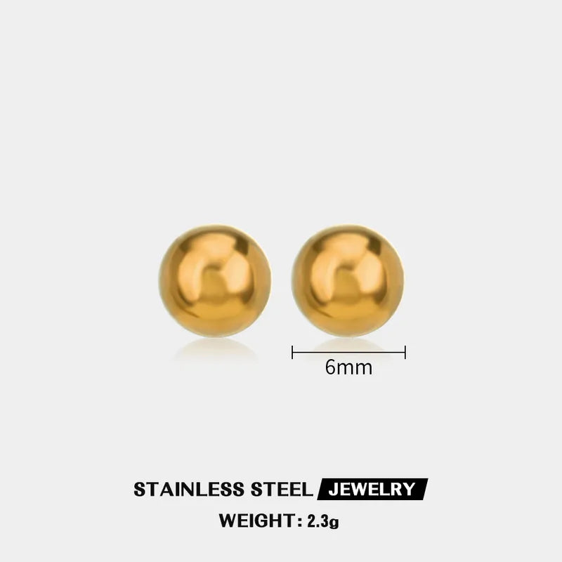 Anti-Tarnish Titanium Steel Short Bar Stud Earrings | Everyday Earrings | Work Wear Jewellery