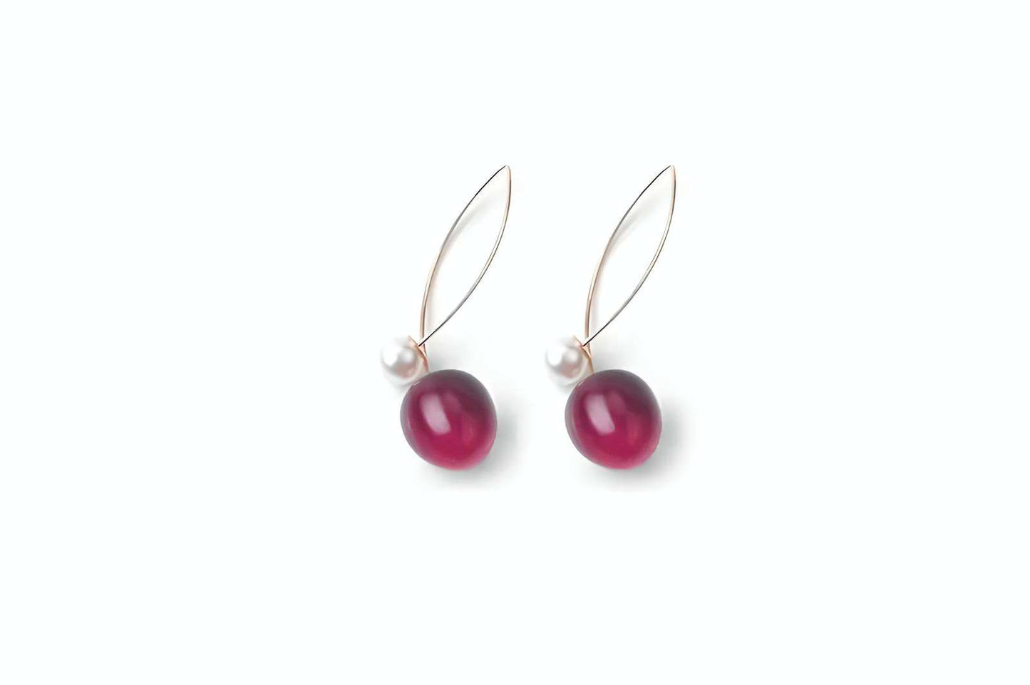 Cherry Earrings | Cheery Fruit Earrings | Red Cherry Earrings