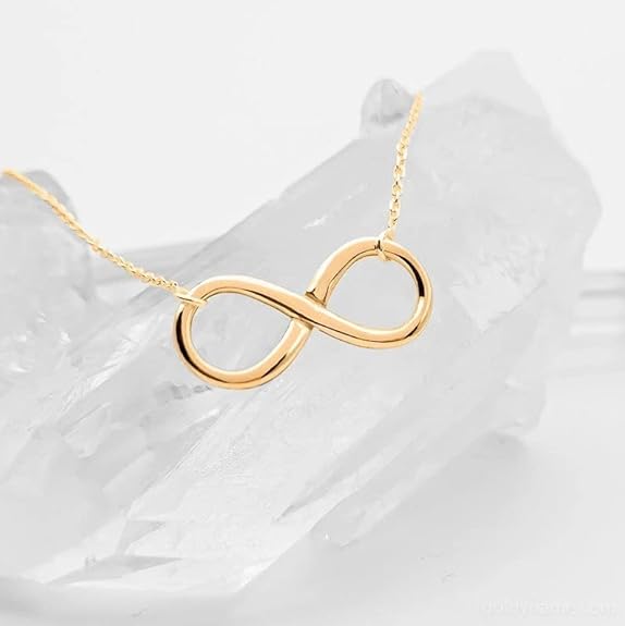 Anti-Tarnish Gold-Plated Infinity Charm Pendant | Infinity Necklace