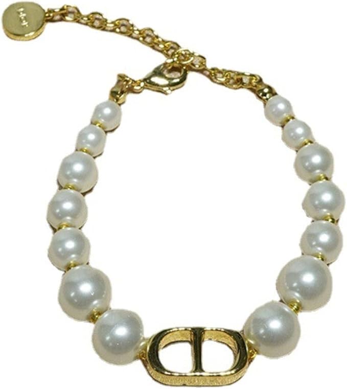 CD Pearl Bracelet | White Pearl Bracelet | Pearl Bracelet