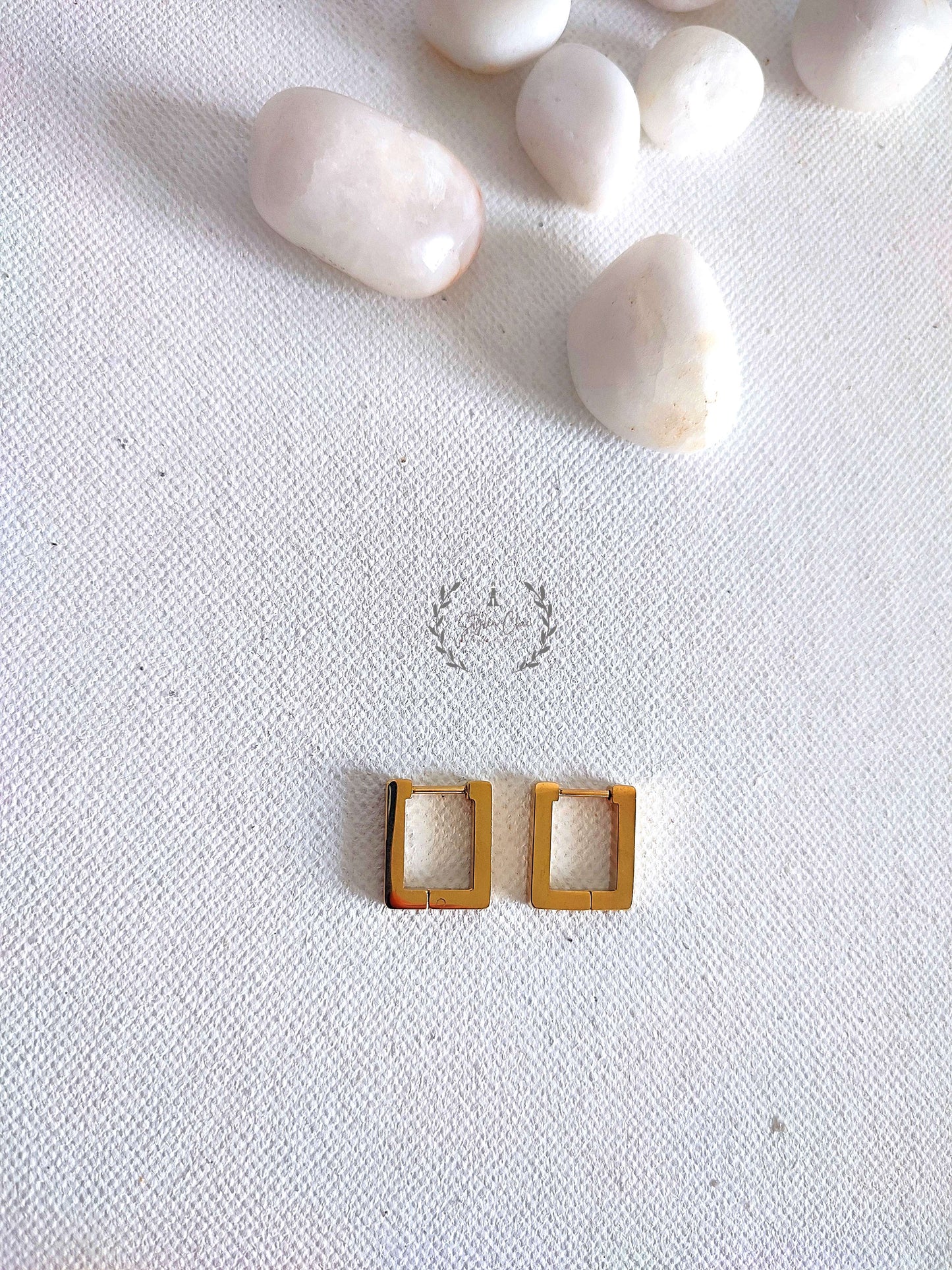 Anti-Tarnish Minimal Golden Geometric Rectangle Earrings | Golden Rectangle Earrings | Jewellery for Girl kids | Work Wear jewellery