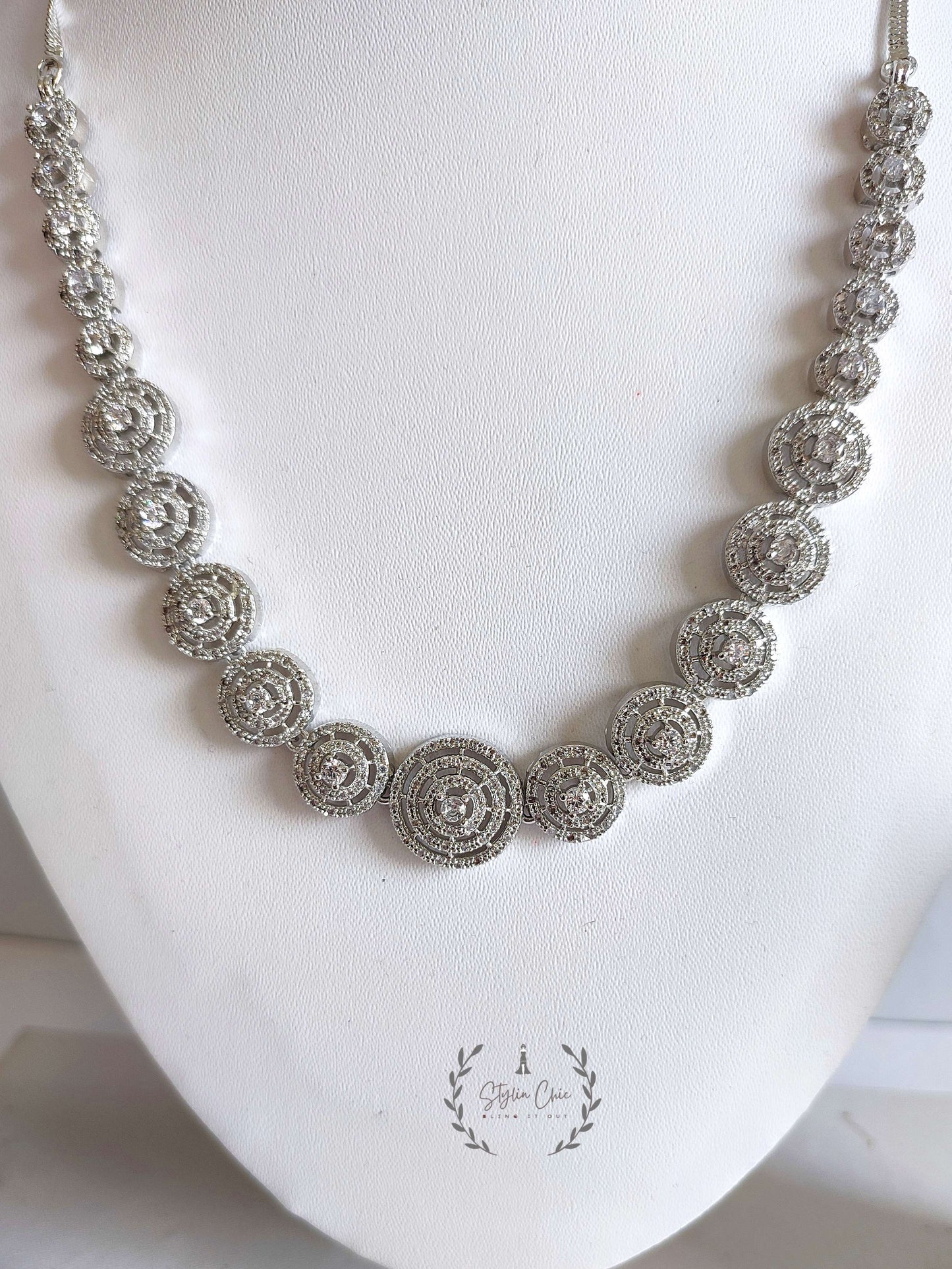 AD Necklace with Matching Earrings | Bridal Set | Party Wear Necklace With Earrings
