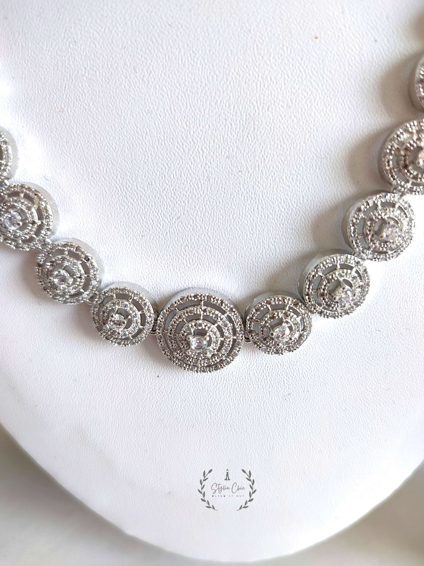 AD Necklace with Matching Earrings | Bridal Set | Party Wear Necklace With Earrings