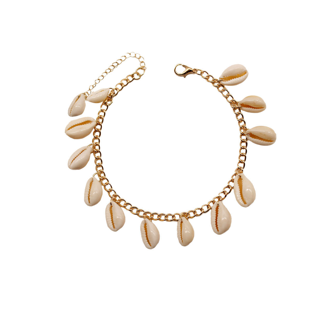 Vacation Bohemian Sea Shell Alloy Anklet | Beach Jewellery | Travel Jewellery