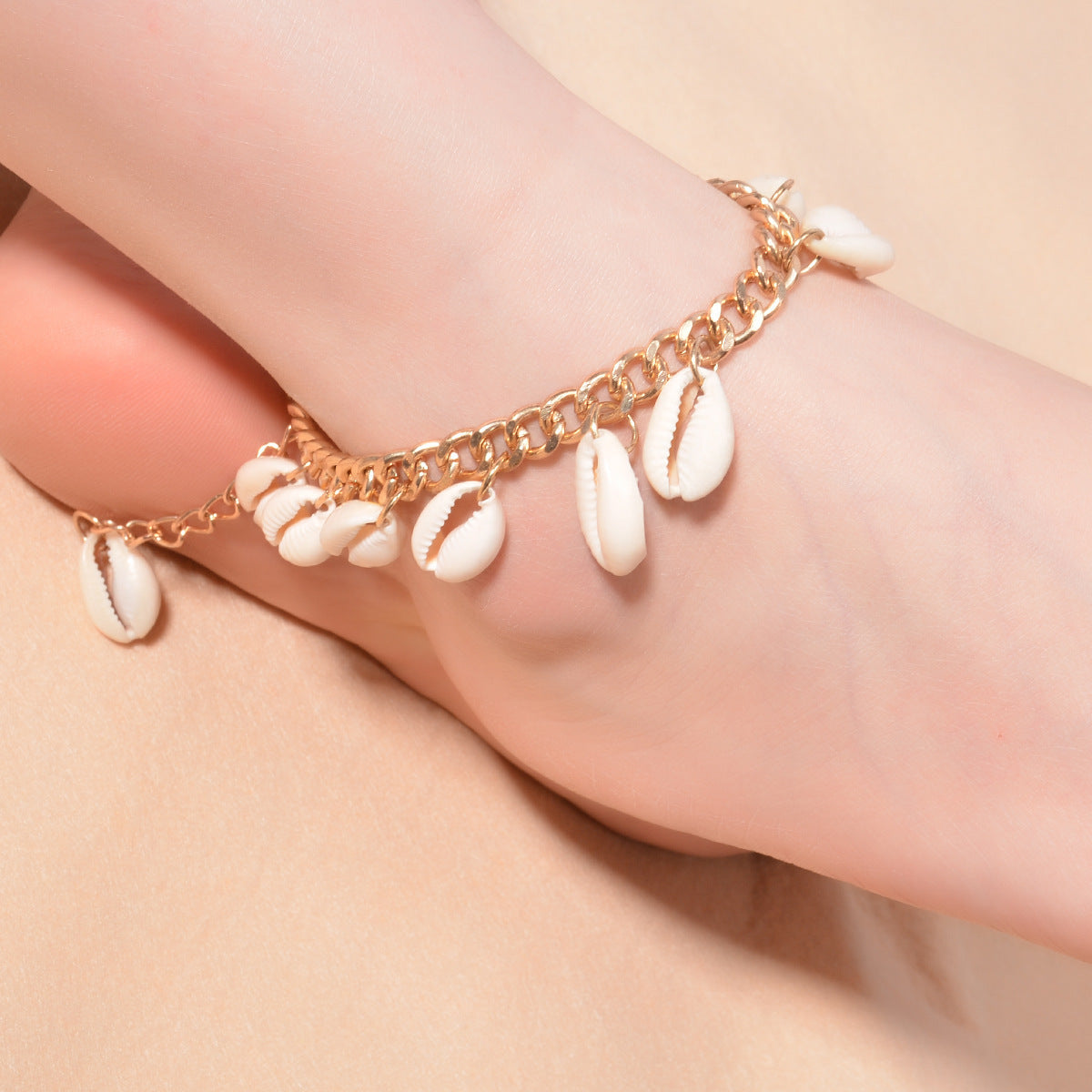 Vacation Bohemian Sea Shell Alloy Anklet | Beach Jewellery | Travel Jewellery