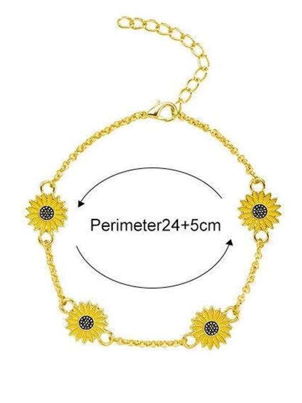 Sunflower Anklet | Flower Anklet | Summer Style Jewellery | Anklet For Women