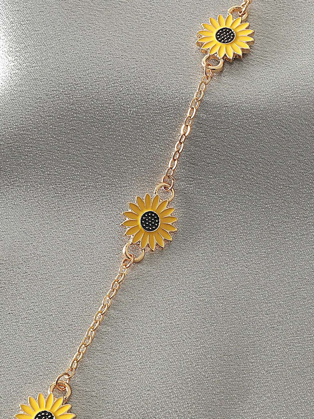 Sunflower Anklet | Flower Anklet | Summer Style Jewellery | Anklet For Women