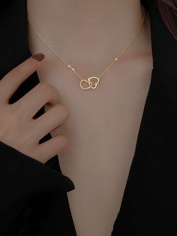 Couple Heart Necklace | Heart Necklace | Gift For Her | Romantic Gift Idea