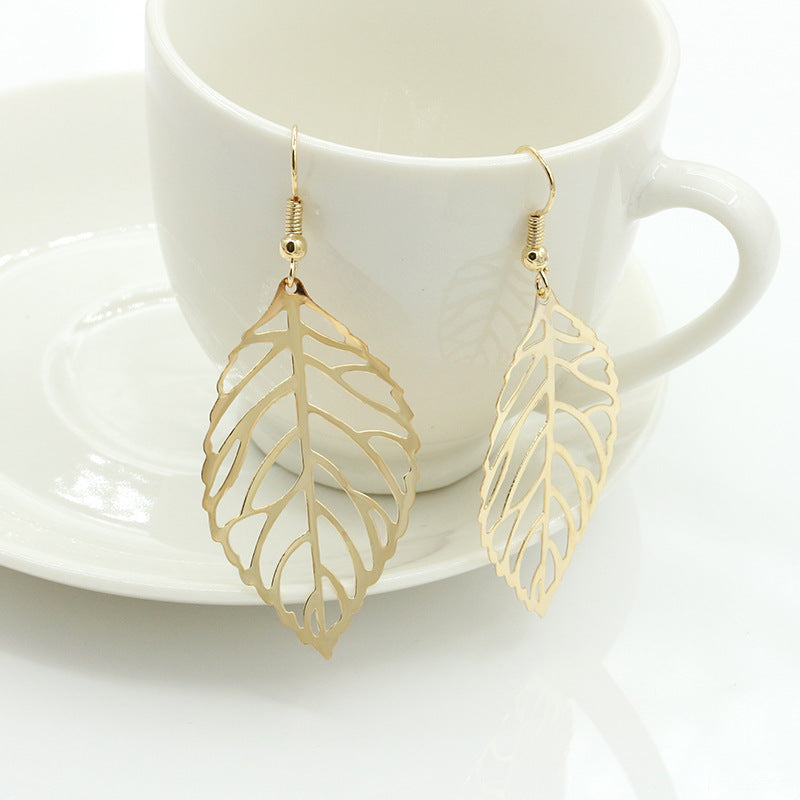 Leaf Earring | Simple Style Leaf Earrings | Celebrity Inspired Earrings