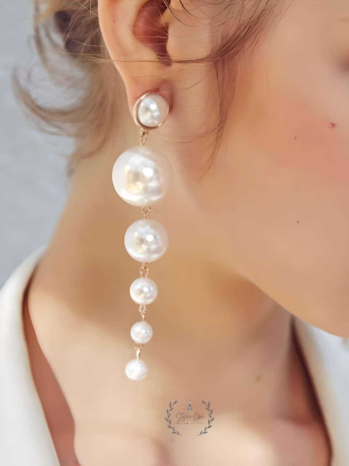 Pearl Long Earrings | Pearl Earrings