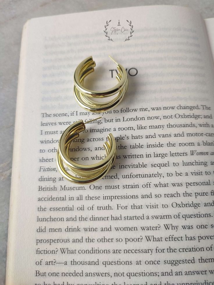Three Layer Hoops | Golden Hoops | Big Golden Hoops | Trending Layer Hoops | Layer Earrings