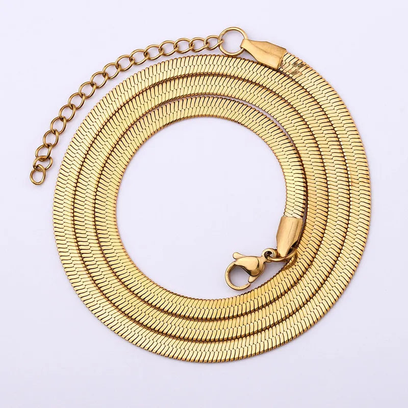 Trending Snake Chain for Women | Golden Plated Stainless Steel Chain