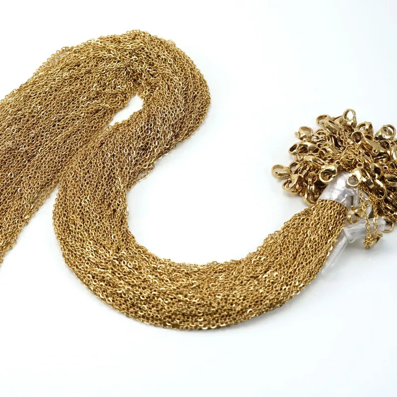 Solid Golden Color Chain | Golden Chain for Pendant