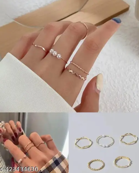 Boho Ring Set | Set of Rings | Multiple Rings Set | Korean Stackable Rings