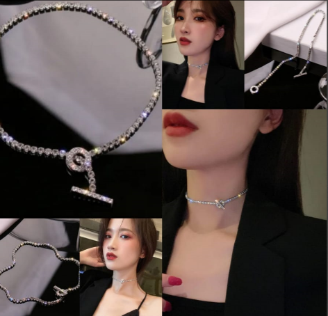 Zircon Buckle Necklace | Partyware Buckle Necklace