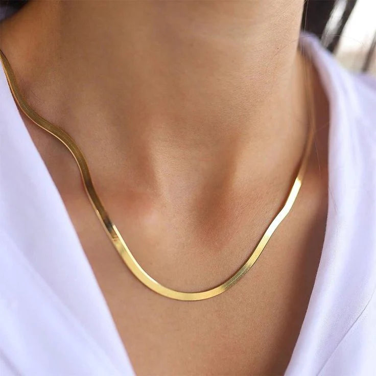 Trending Snake Chain for Women | Golden Plated Stainless Steel Chain