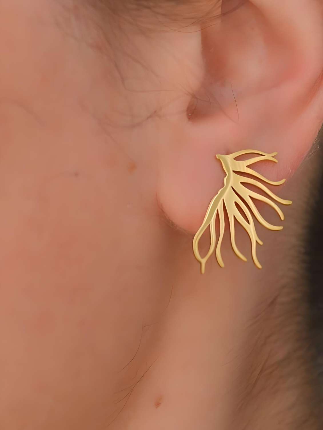 Anti-Tarnish Titanium Steel Wings Stud Earrings | Gift for Her | Minimal Jewellery