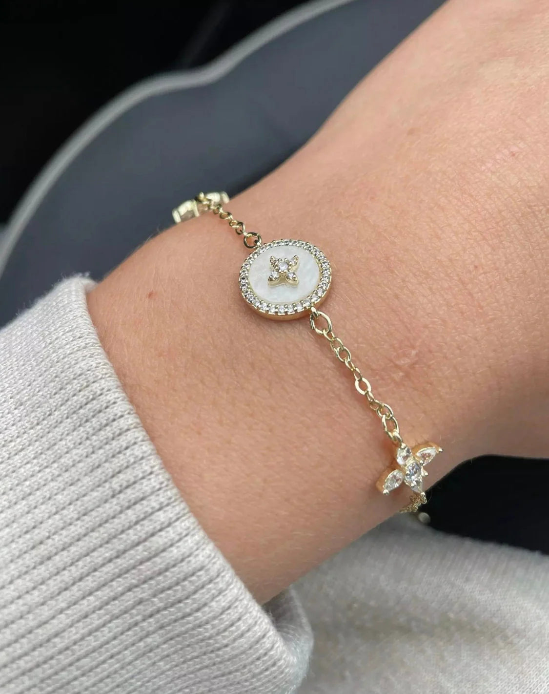 Diamond Studded Star Bracelet | Diamond Star Bracelet | Work Wear Bracelet | Minimal Bracelet