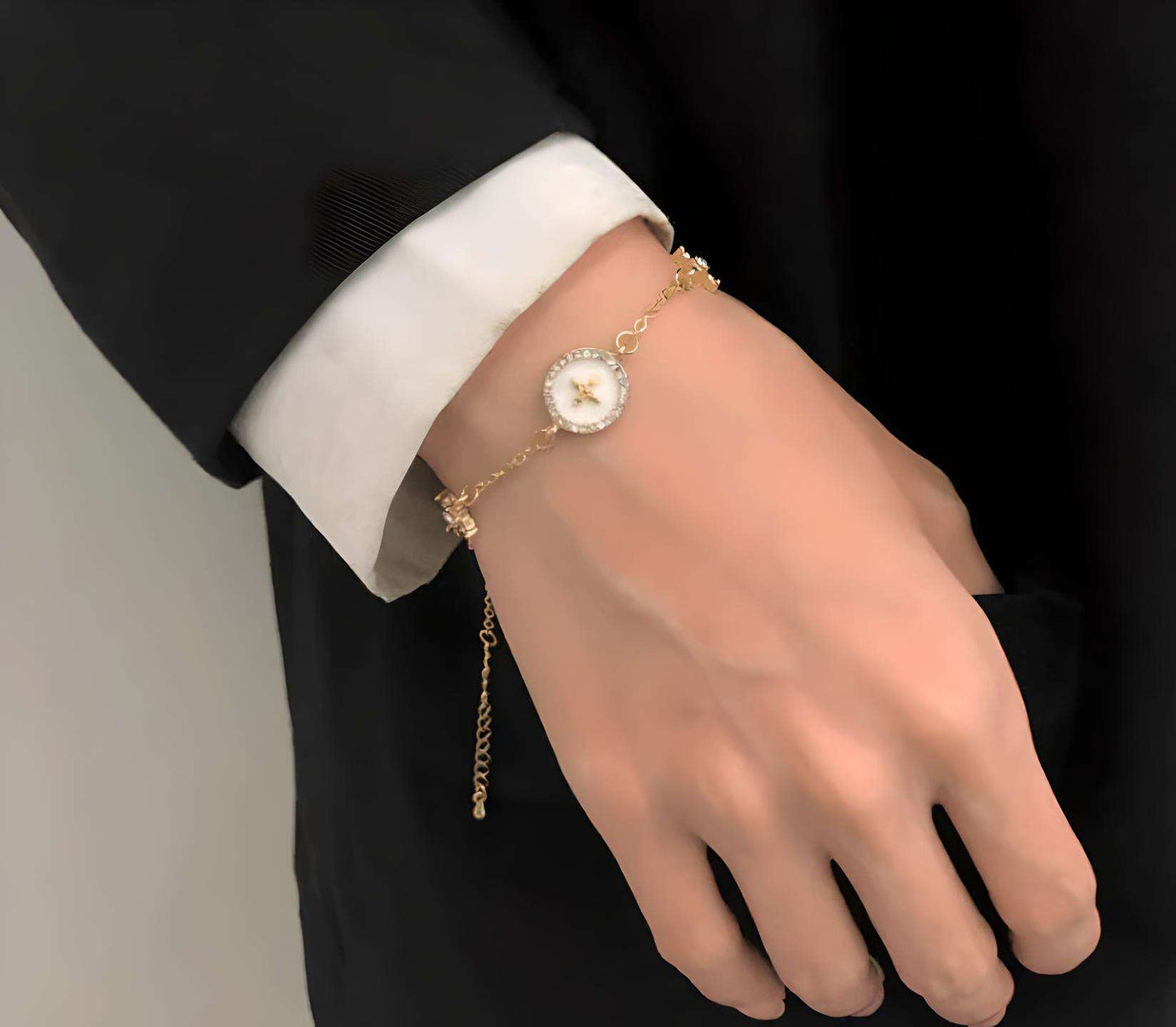 Diamond Studded Star Bracelet | Diamond Star Bracelet | Work Wear Bracelet | Minimal Bracelet