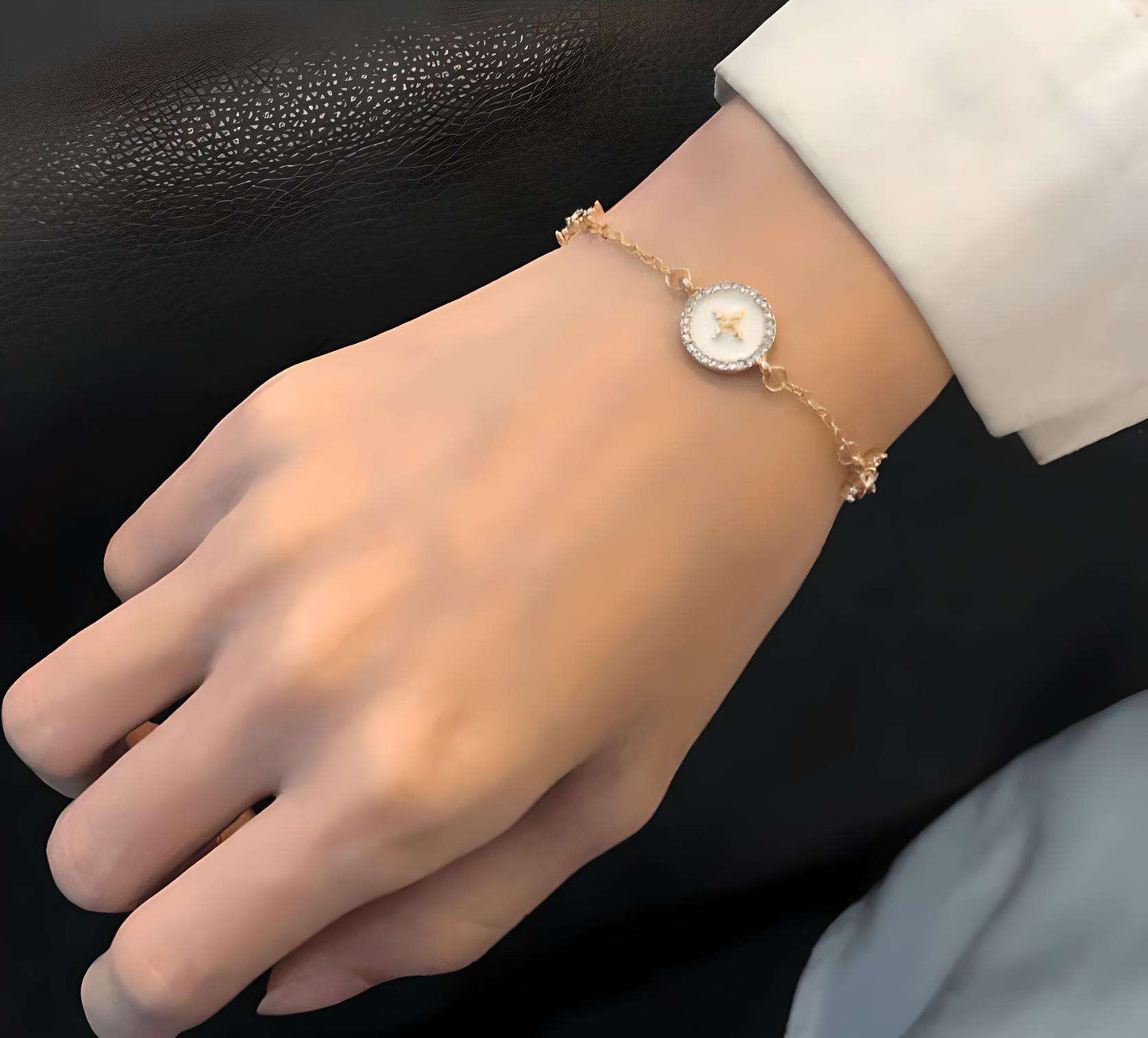 Diamond Studded Star Bracelet | Diamond Star Bracelet | Work Wear Bracelet | Minimal Bracelet