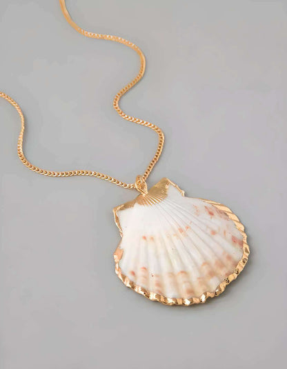 Beach Conch Shell  Women's Pendant Necklace | Beach Vacation Jewellery