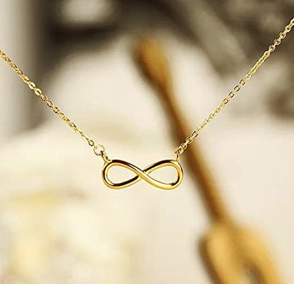 Anti-Tarnish Gold-Plated Infinity Charm Pendant | Infinity Necklace