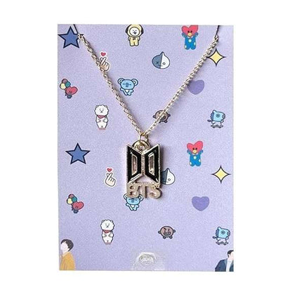 BTS for Girls Army Bangtan KPOP Jung Kook Charm Pendant Necklace with Plated Chain - Gold Colour | BTS Necklace