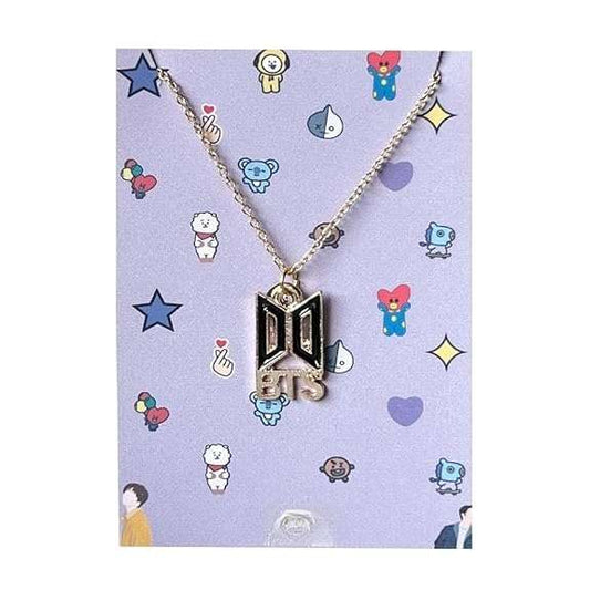 BTS for Girls Army Bangtan KPOP Jung Kook Charm Pendant Necklace with Plated Chain - Gold Colour | BTS Necklace
