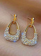 Korean Version Square Geometric Diamond Earrings | Bestseller Earrings | Trending Korean Jewellery | K Jewellery