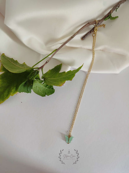 y2k Charm Butterfly Pendant Chain  | Colourful Butterfly Necklace |  Butterfly Necklace | Gift For Her | Casual Wear Necklace