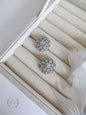 American Diamond Round Stud Earrings | Partywear Earrings | Bridal Earrings
