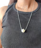 Simple Style Geometric Titanium Steel Plating Artificial Pearls Necklace