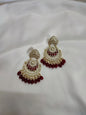 Marron Big Chandbali Earrings