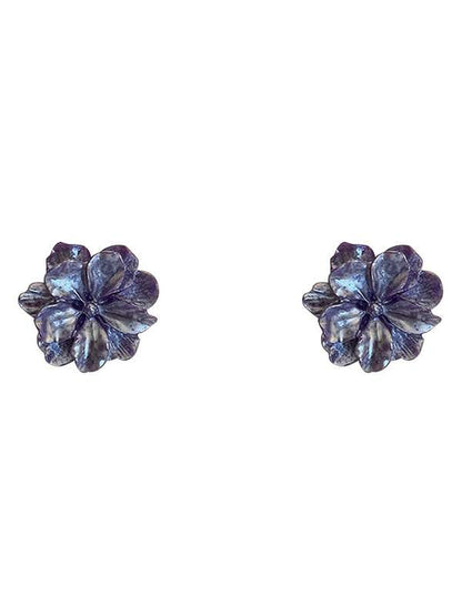 Purple Flower Earrings  | Flower Stud Earrings | Flower Earrings