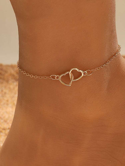 Couple Heart Anklet | Romantic Gift | Gift For Her | Anklet
