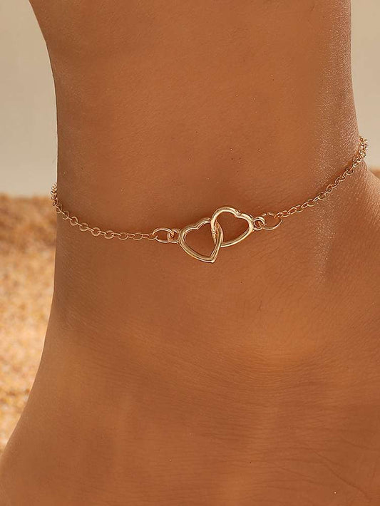 Couple Heart Anklet | Romantic Gift | Gift For Her | Anklet