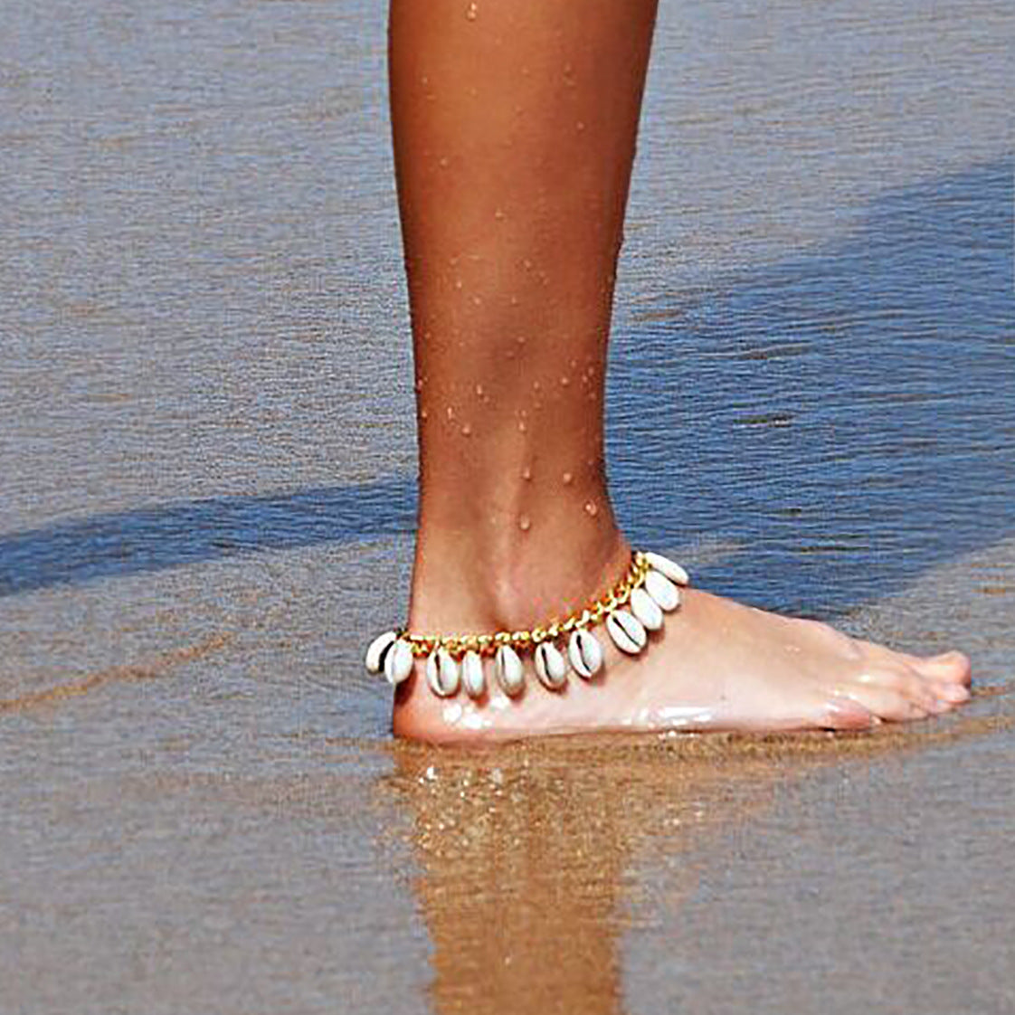 Vacation Bohemian Sea Shell Alloy Anklet | Beach Jewellery | Travel Jewellery