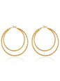 Two Layer Simple Style Hoops | Layer Hoops | Double Layer Hoops