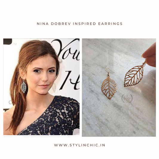 Leaf Earring | Simple Style Leaf Earrings | Celebrity Inspired Earrings