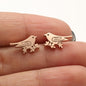 Anti-Tarnish Titanium Steel  Tiny Love Bird Ear Studs | Love Bird Earrings | Tiny Treasures
