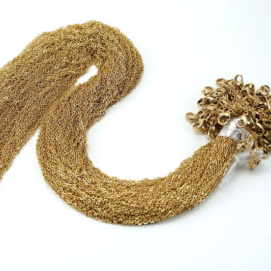 Solid Golden Color Chain | Golden Chain for Pendant