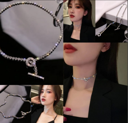 Zircon Buckle Necklace  | Partyware Buckle Necklace