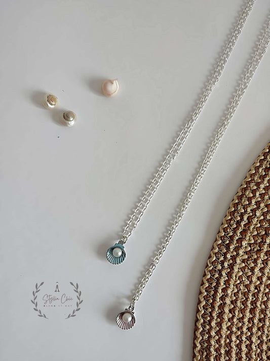 Shell With Pearl Necklace | Beach Wear Jewellery | Shell and  Pearl Necklace | Holiday Jewellery | Lowest Price