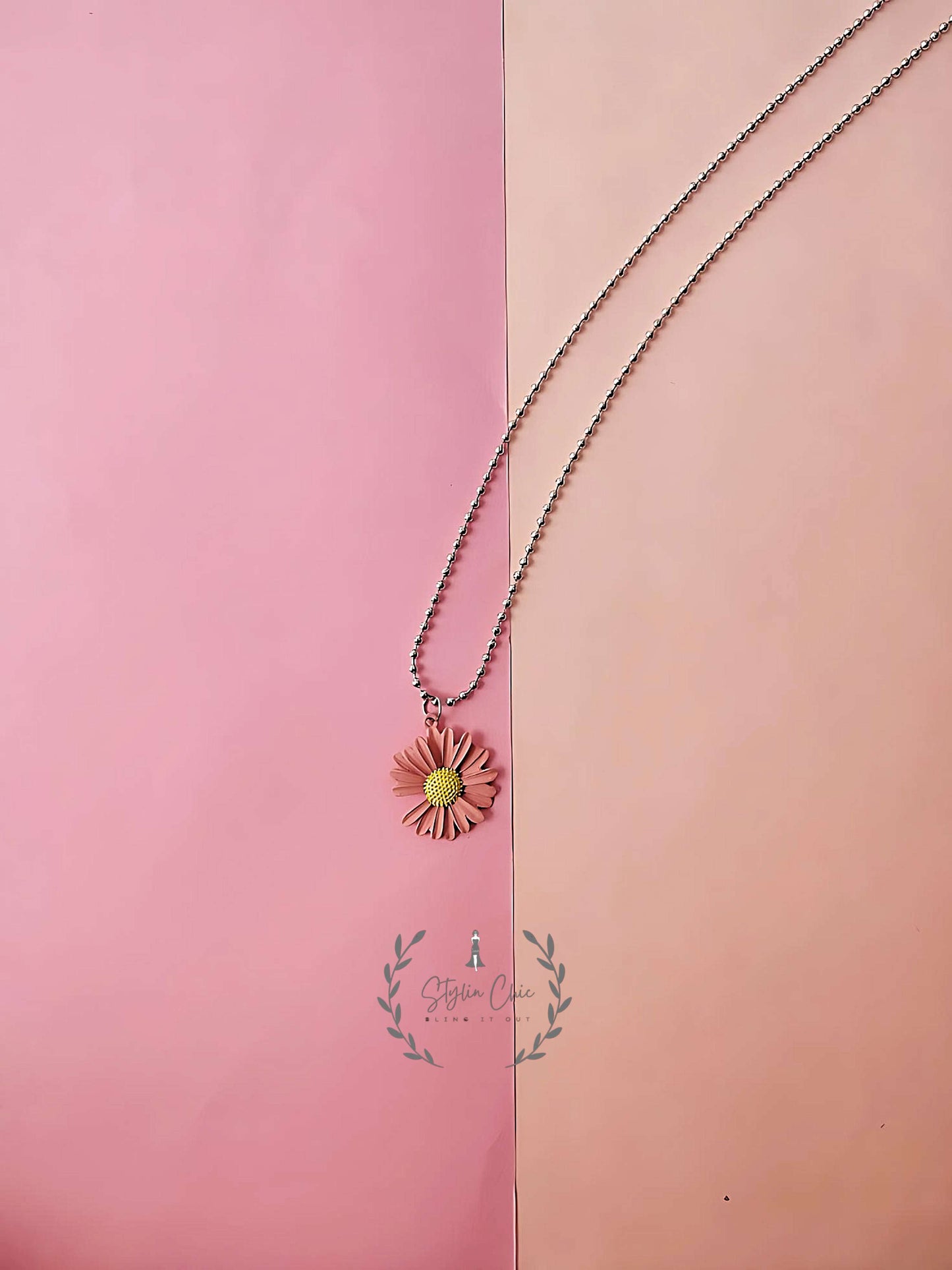 Sun Flower Necklace | Aesthetic Jewellery | GenZ Style Necklace | Beautiful Flower Necklace | Premium Quality Necklace | Flower Jewellery