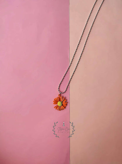 Sun Flower Necklace | Aesthetic Jewellery | GenZ Style Necklace | Beautiful Flower Necklace | Premium Quality Necklace | Flower Jewellery
