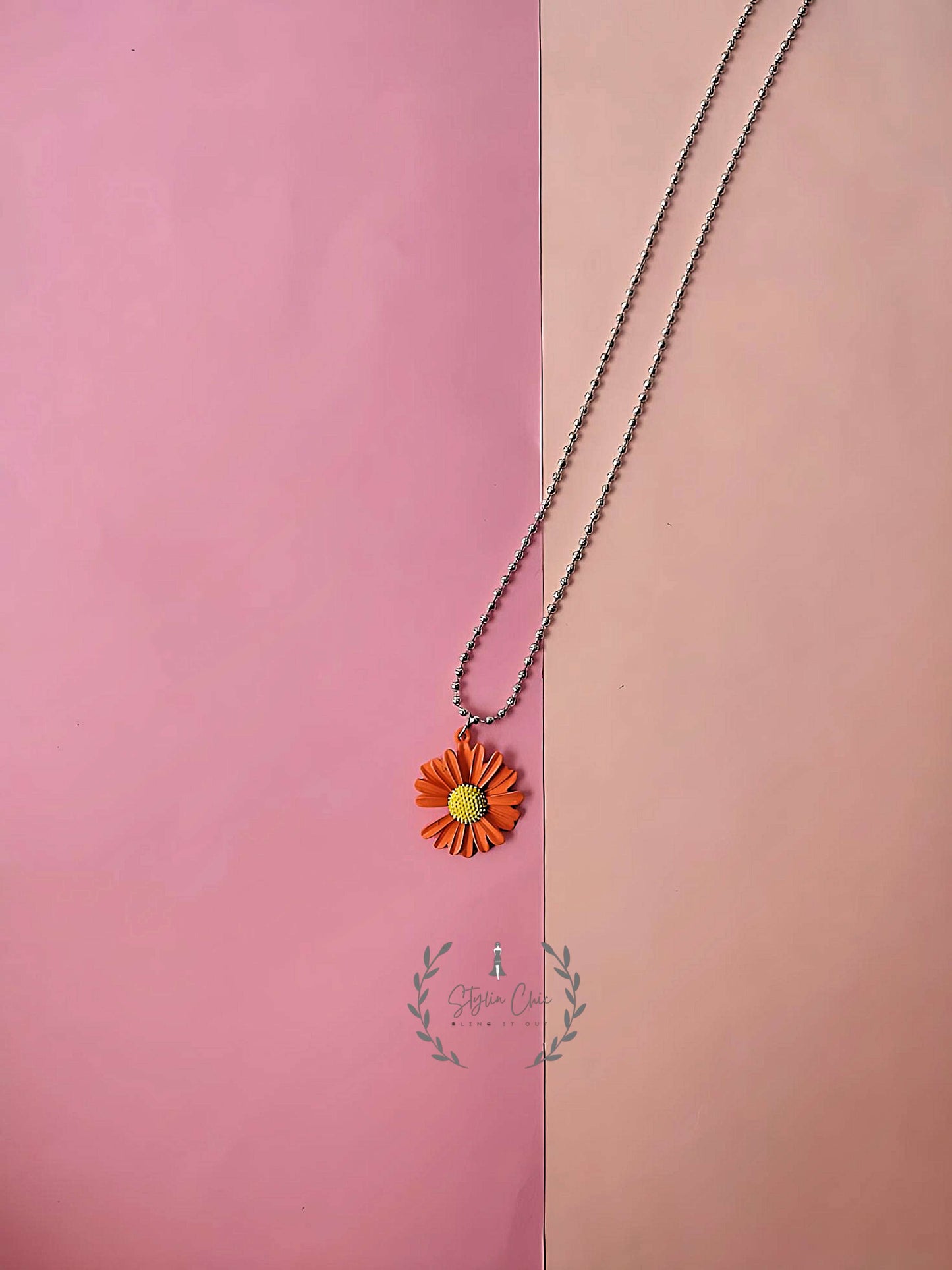 Sun Flower Necklace | Aesthetic Jewellery | GenZ Style Necklace | Beautiful Flower Necklace | Premium Quality Necklace | Flower Jewellery