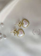 Korean Heart Pearl Earring | Pearl Heart Earrings | Romantic Gift Ideas | Gift For Her | Romantic Jewellery Gift for Her | Date Wear Jewellery