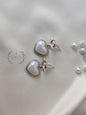 Korean Heart Pearl Earring | Pearl Heart Earrings | Romantic Gift Ideas | Gift For Her | Romantic Jewellery Gift for Her | Date Wear Jewellery