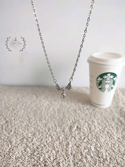 Guardian Angel Necklace | Delicate Necklace | Work Wear Jewellery | Silver Color Necklace