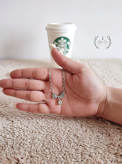 Guardian Angel Necklace | Delicate Necklace | Work Wear Jewellery | Silver Color Necklace